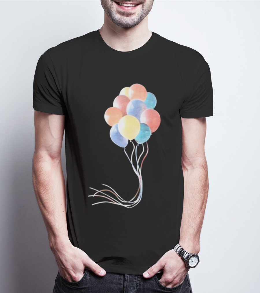 Pleasing X JW Anderson Multicolored Bunch Of Balloons Collection T-Shirt
