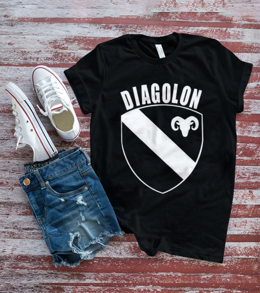 DIAGOLON Shield Emblem With Ram Head T-Shirt
