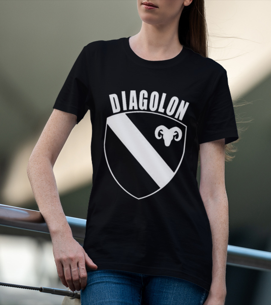 DIAGOLON Shield Emblem With Ram Head T-Shirt
