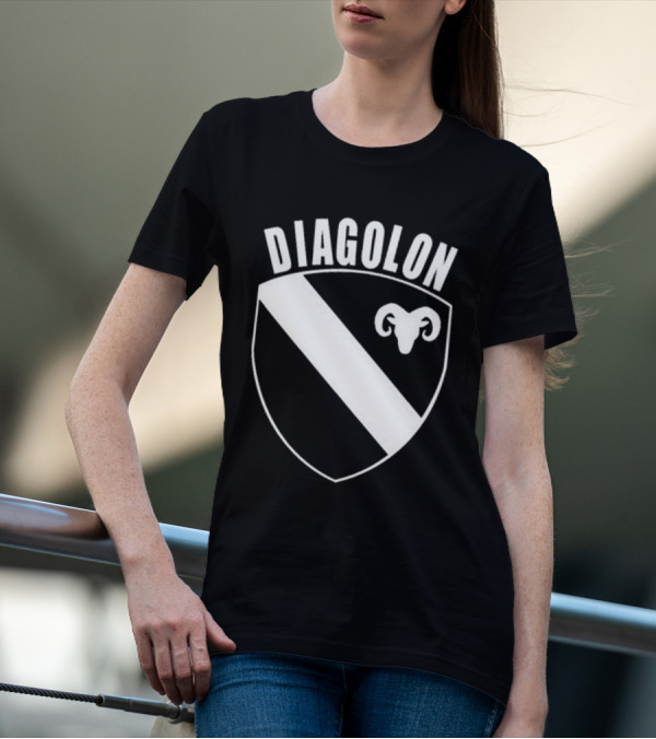 DIAGOLON Shield Emblem With Ram Head T-Shirt