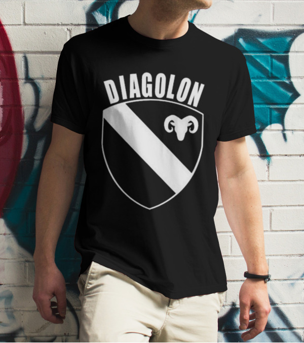 DIAGOLON Shield Emblem With Ram Head T-Shirt