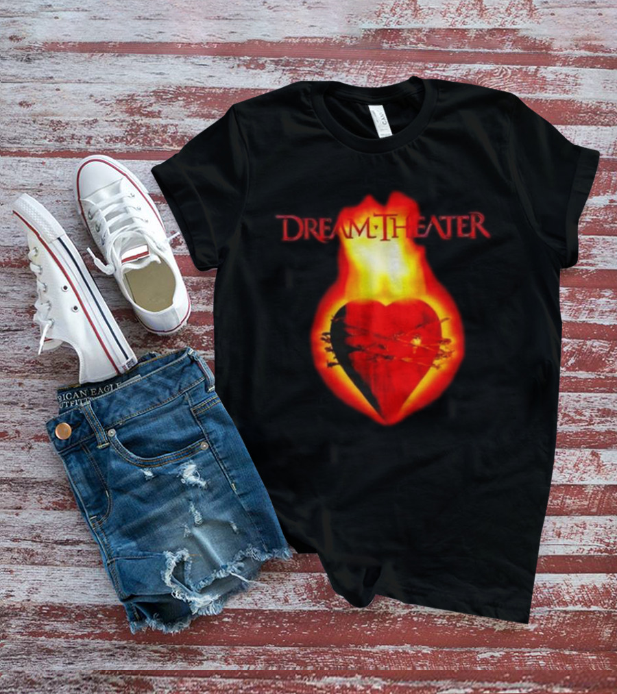 Dream Theater Burning Heart Visual Revolver Winter T-Shirt