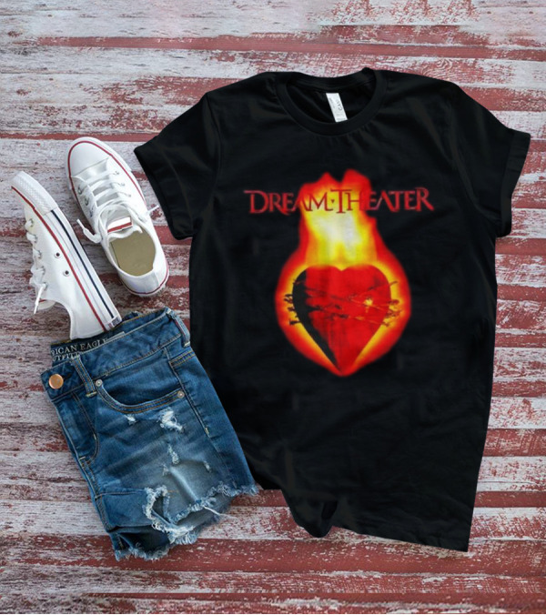 Dream Theater Burning Heart Visual Revolver Winter T-Shirt