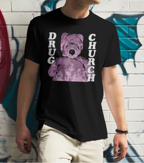Drug Church Purple Teddy Bear T-Shirt