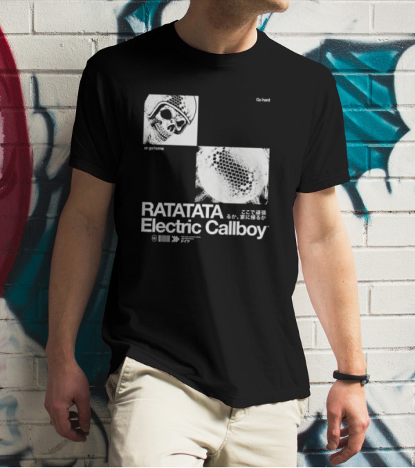 Electric Callboy Ratatata Skull Disco Go Hard Or Go Home T-Shirt