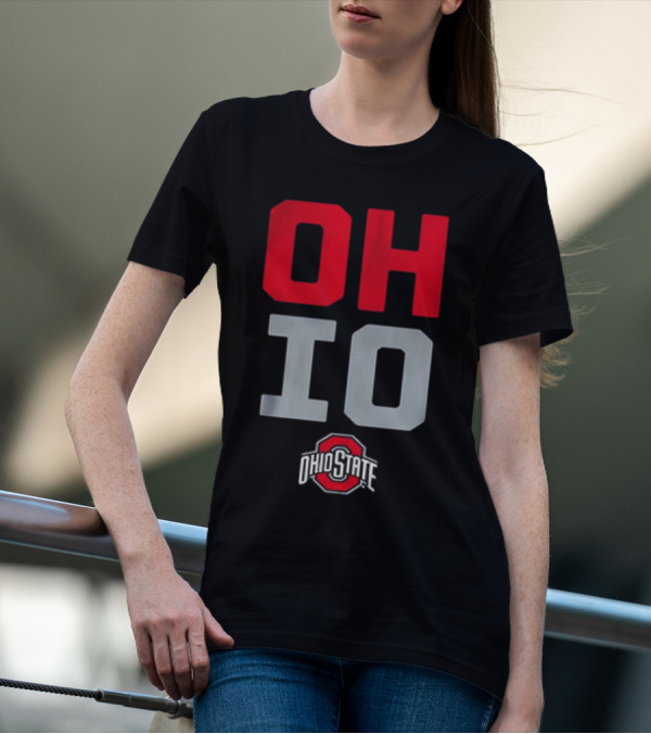 Ohio State OH-IO Slogan With Ohio State University T-Shirt