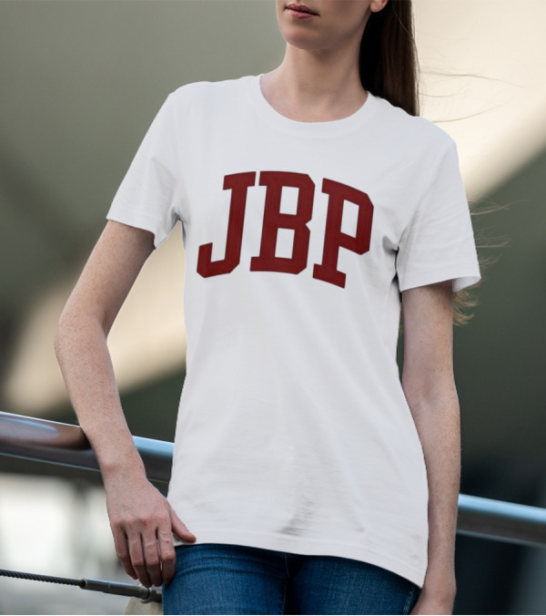 JBP Cream Bold Red Letters T-Shirt