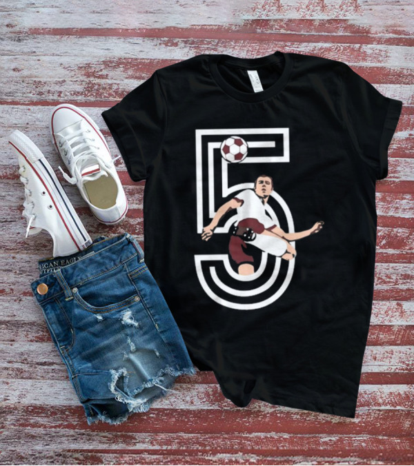 Der Kaiser Franz Beckenbauer Iconic Number 5 Soccer Legend T-Shirt