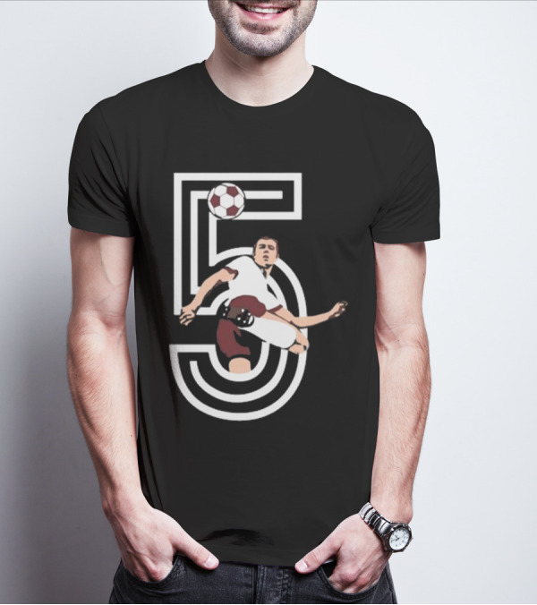 Der Kaiser Franz Beckenbauer Iconic Number 5 Soccer Legend T-Shirt