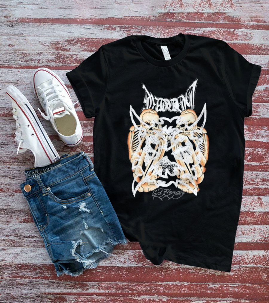 Ken Carson Ed Hardy Hardcore Skulls T-Shirt