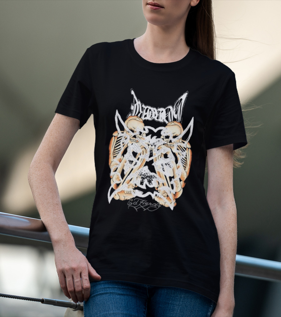 Ken Carson Ed Hardy Hardcore Skulls T-Shirt