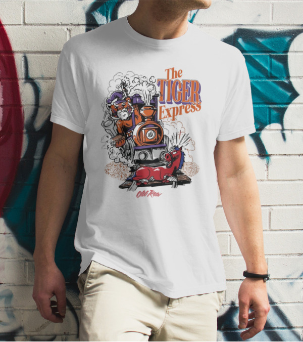 Clemson Tigers The Tiger Express Old Row Steam Train T-Shirt