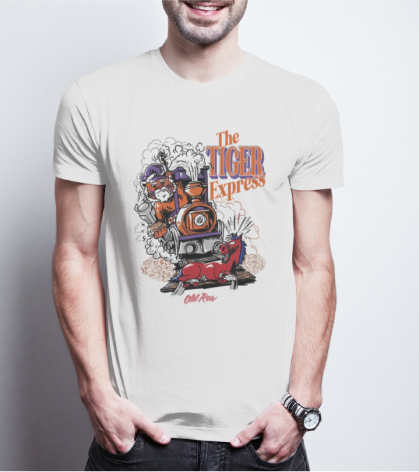 Clemson Tigers The Tiger Express Old Row Steam Train T-Shirt