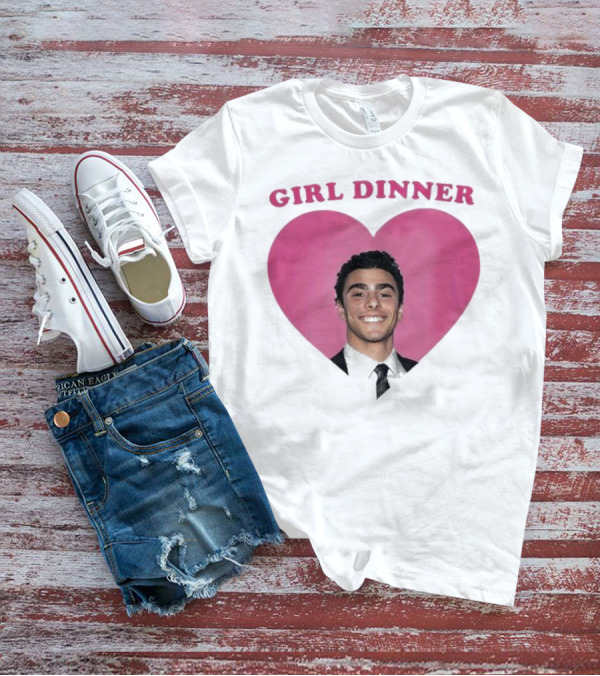 Luigi Mangione Girl Dinner Heart Shape T-Shirt