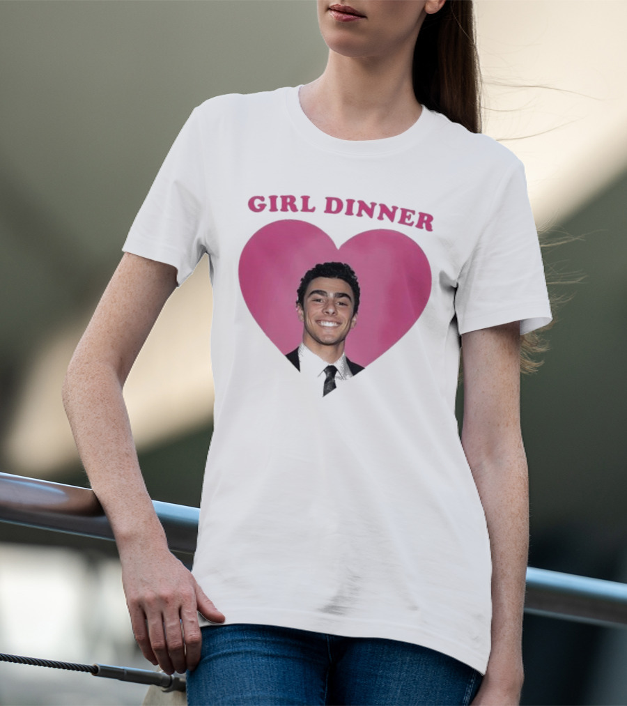 Luigi Mangione Girl Dinner Heart Shape T-Shirt