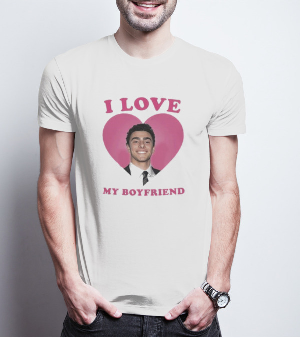 I Love My Boyfriend Luigi Mangione Heart T-Shirt