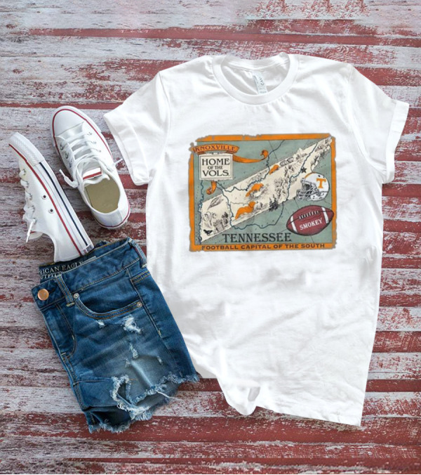 Tennessee Knoxville Home Of The Vols Football Capital Of The South Smokey T-Shirt