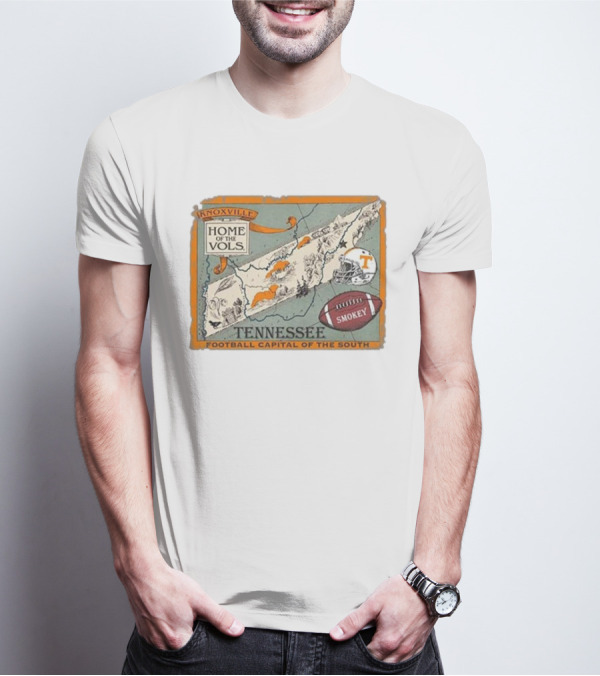 Tennessee Knoxville Home Of The Vols Football Capital Of The South Smokey T-Shirt