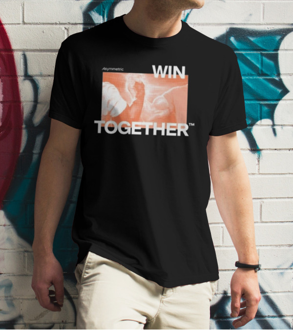 Asymmetric Win Together Iconic Handshake Unity T-Shirt