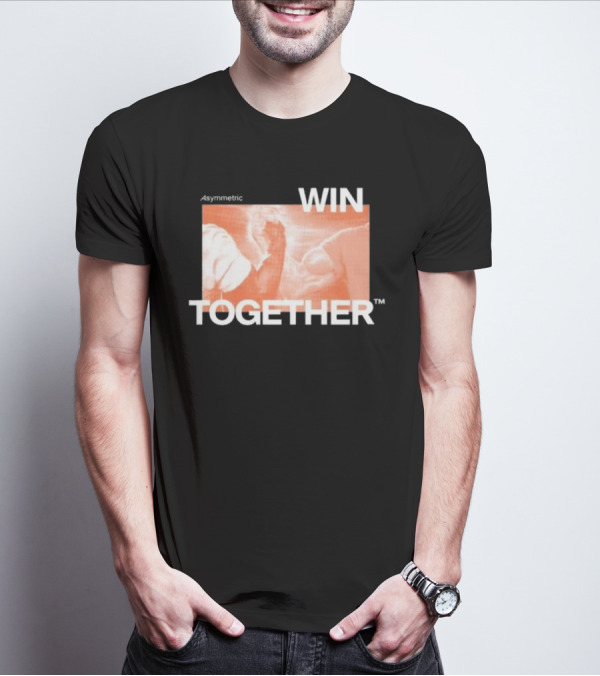 Asymmetric Win Together Iconic Handshake Unity T-Shirt