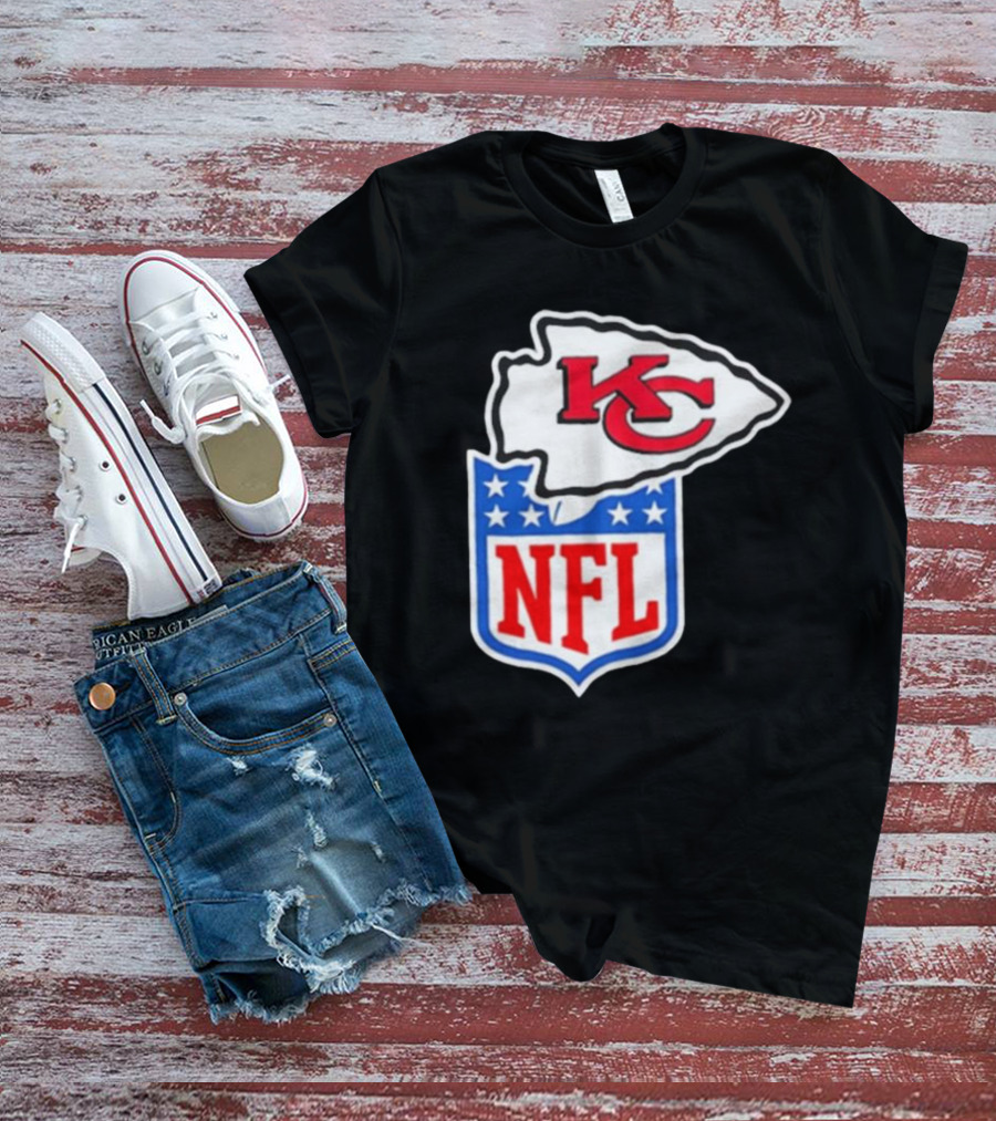 Kansas City Chiefs NFL Shield Emblem Collaboration T-Shirt