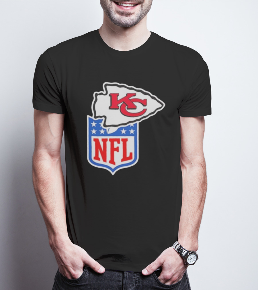 Kansas City Chiefs NFL Shield Emblem Collaboration T-Shirt