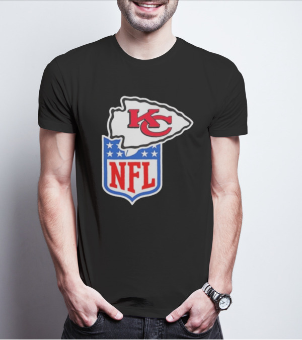 Kansas City Chiefs NFL Shield Emblem Collaboration T-Shirt