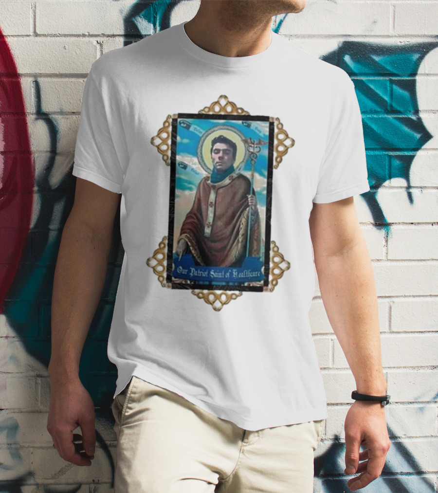 Toy De Jour Luigi Mangione Our Patriot Saint Of Healthcare Framed Image T-Shirt