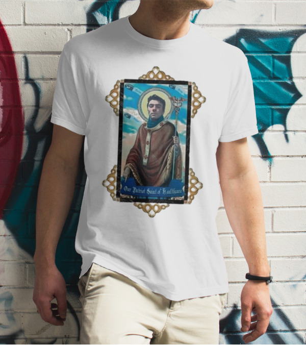 Toy De Jour Luigi Mangione Our Patriot Saint Of Healthcare Framed Image T-Shirt