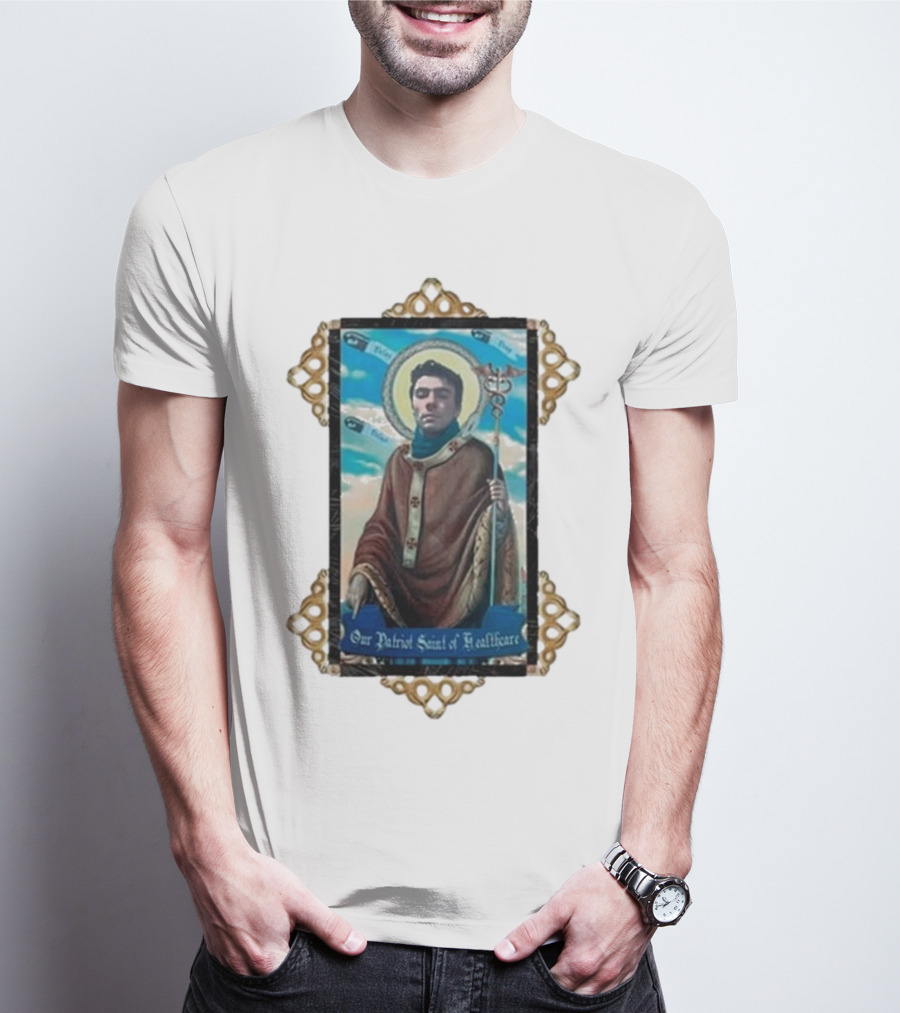 Toy De Jour Luigi Mangione Our Patriot Saint Of Healthcare Framed Image T-Shirt