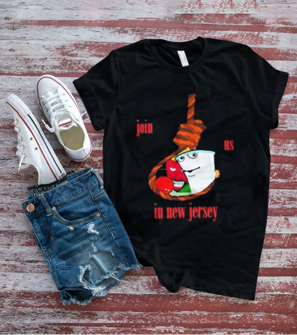 Join Us In New Jersey Mischa Aqua Teen Hunger Force Characters Rope T-Shirt