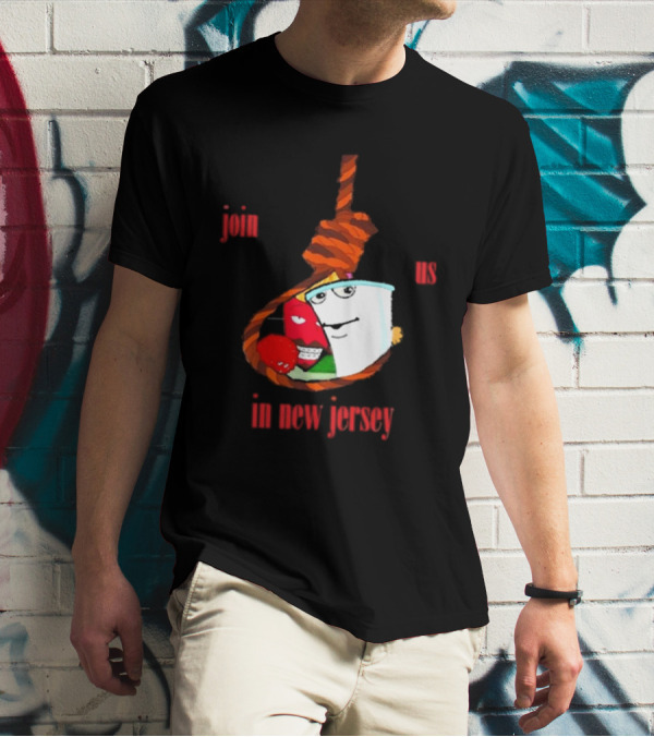 Join Us In New Jersey Mischa Aqua Teen Hunger Force Characters Rope T-Shirt