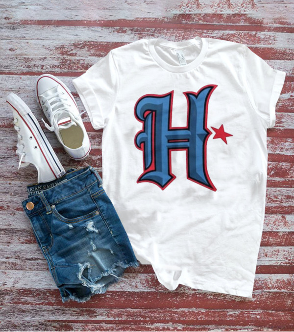 Houston Texans H Logo With Red Star T-Shirt