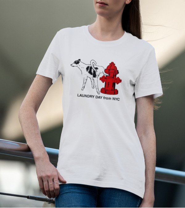 Laundry Day From NYC Fire Hydrant Cow T-Shirt