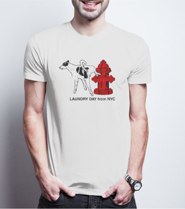Laundry Day From NYC Fire Hydrant Cow T-Shirt
