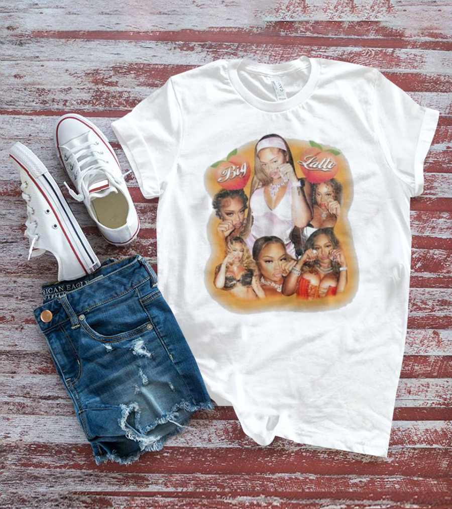 Big Latto Cry Baby Peaches Orange T-Shirt