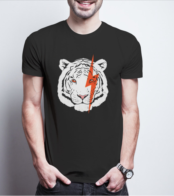 Cincinnati Bengals Lightning Tiger Logo T-Shirt