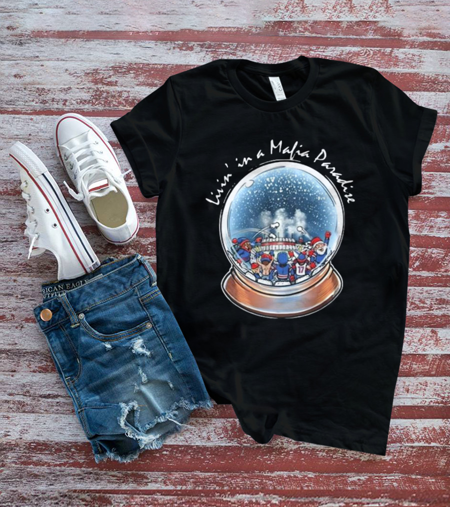 Livin’ In A Mafia Paradise Sports Snow Globe T-Shirt