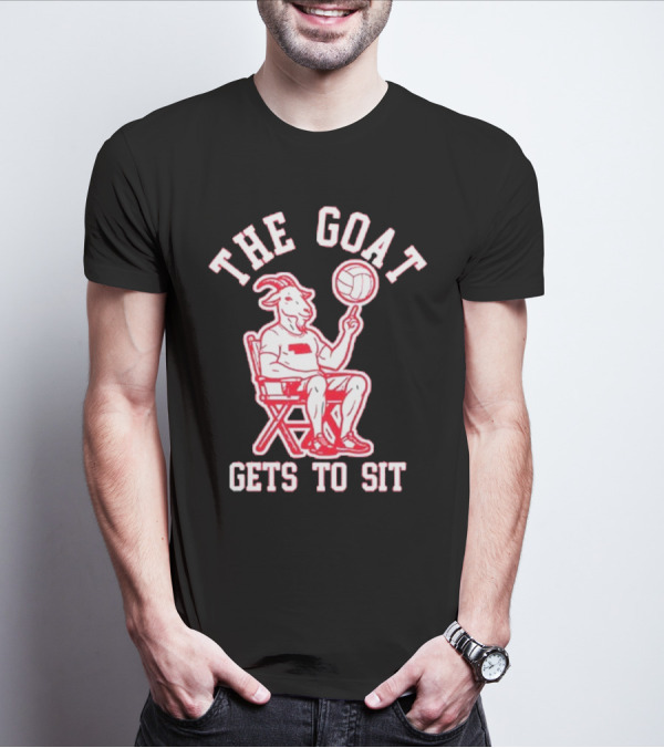 The Goat Gets To Sit Spinning Volleyball T-Shirt