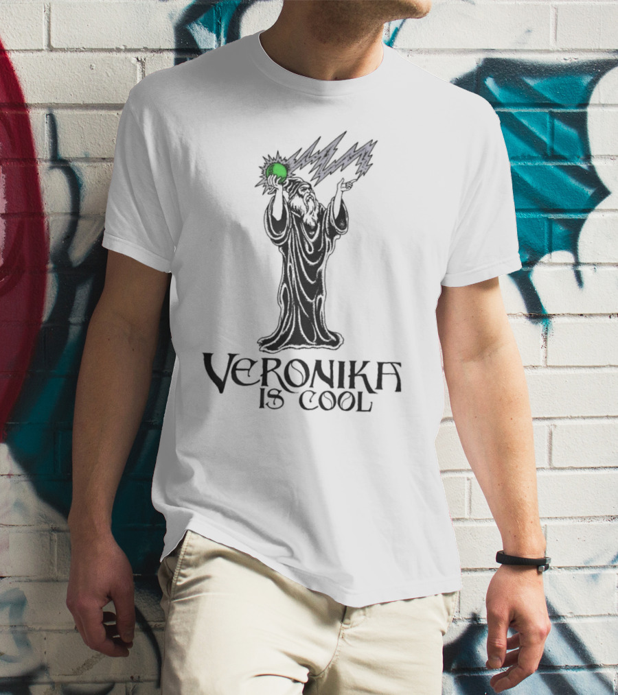 Veronika Is Cool Wizard Lightning Magic T-Shirt