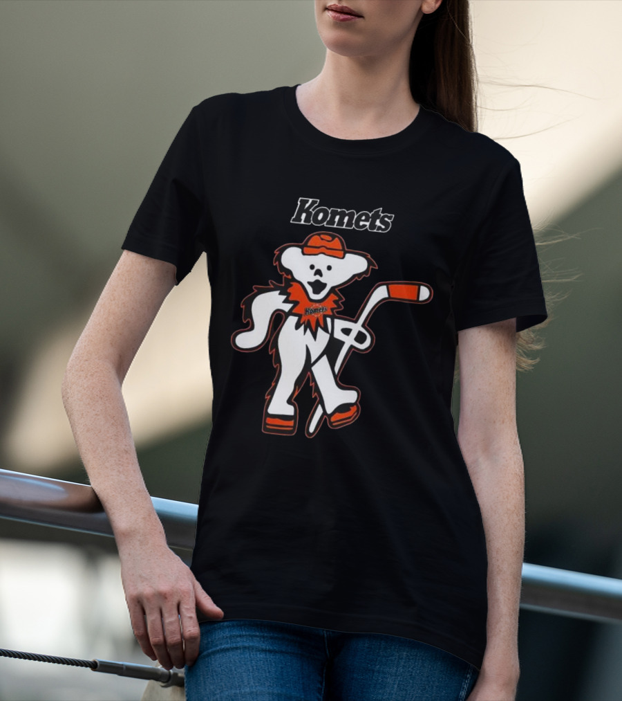 Komets Grateful Dead Hockey Bear Fan Night T-Shirt