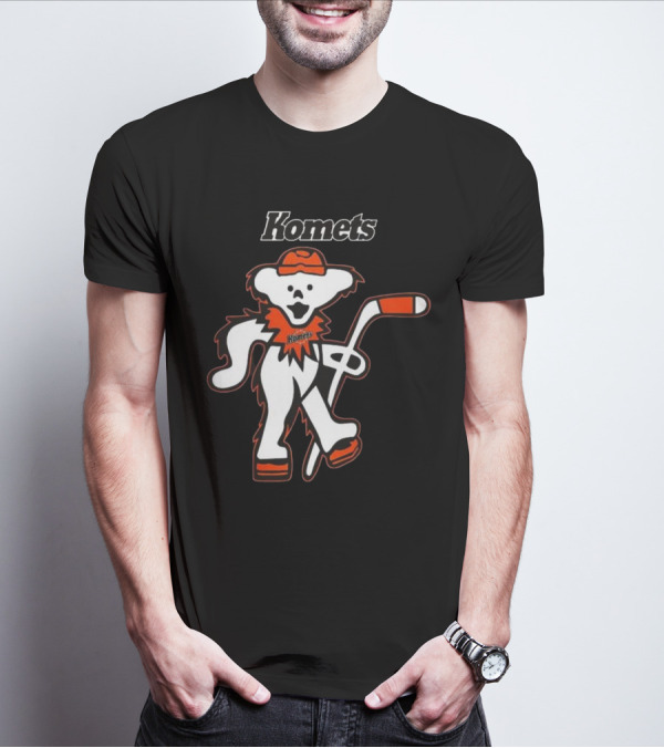 Komets Grateful Dead Hockey Bear Fan Night T-Shirt