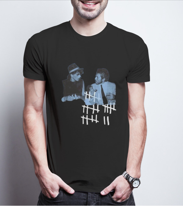 John Taylor X Robert Palmer Power Station Photo Counting Marks T-Shirt