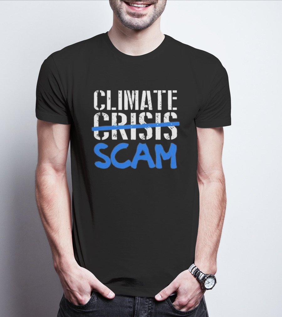 Roy Pentland Climate Crisis Scam Political T-Shirt