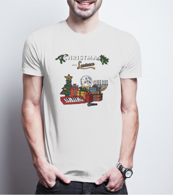 Christmas With Lawrence The Band Holiday Celebration Featuring Festive Tree, Keyboard, And Snowman T-Shirt