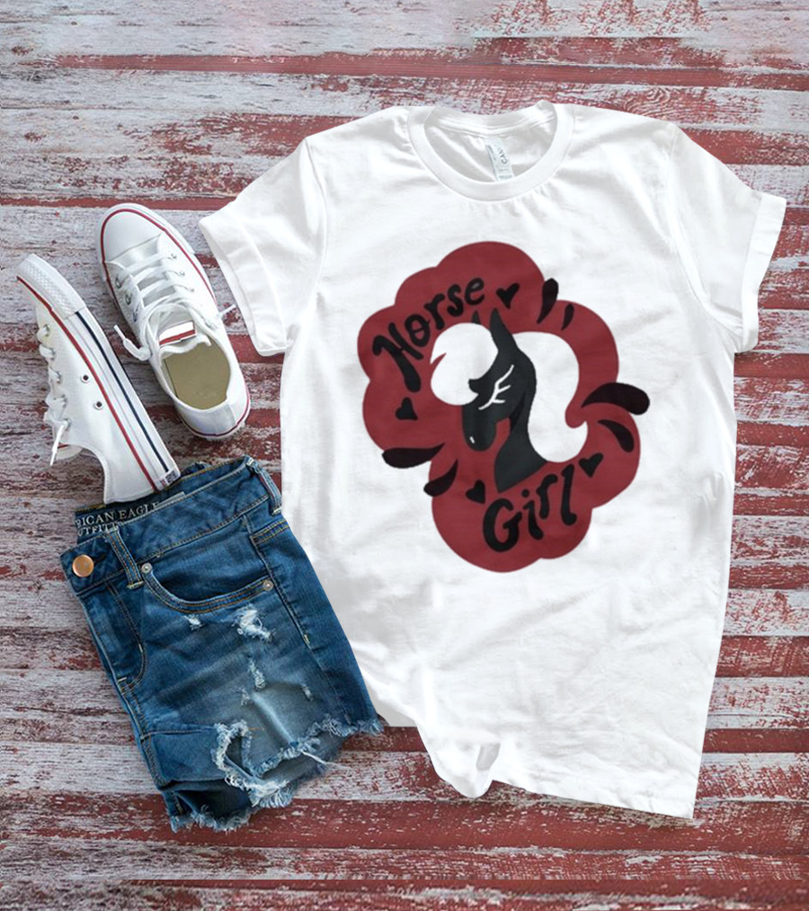 Norse Girl Horse Girl Sharkrobot T-Shirt