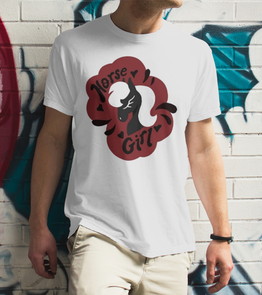 Norse Girl Horse Girl Sharkrobot T-Shirt