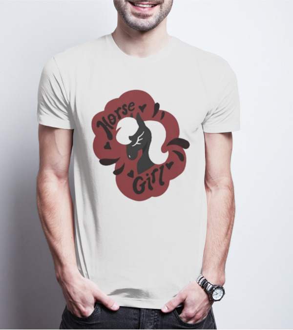 Norse Girl Horse Girl Sharkrobot T-Shirt