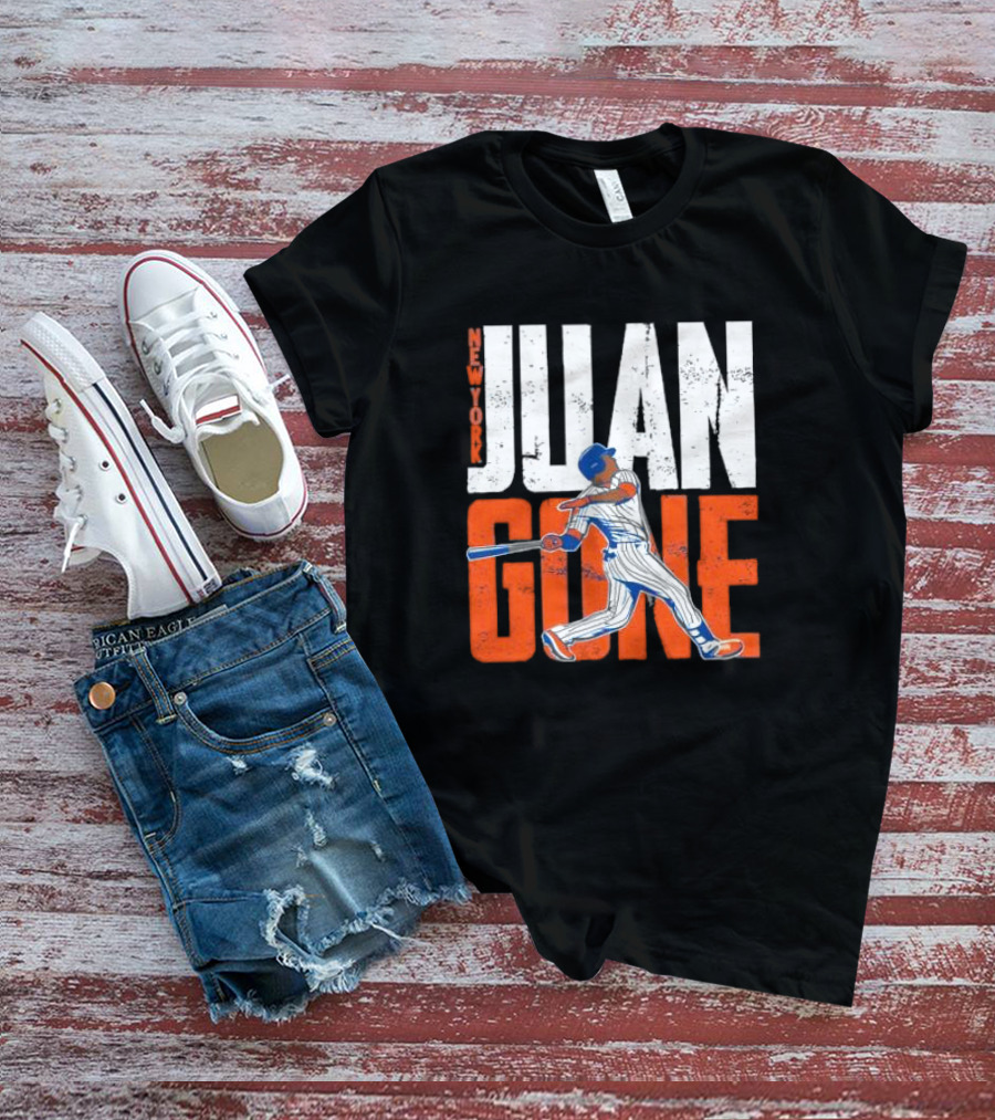 New York Juan Gone Baseball Player Swinging T-Shirt