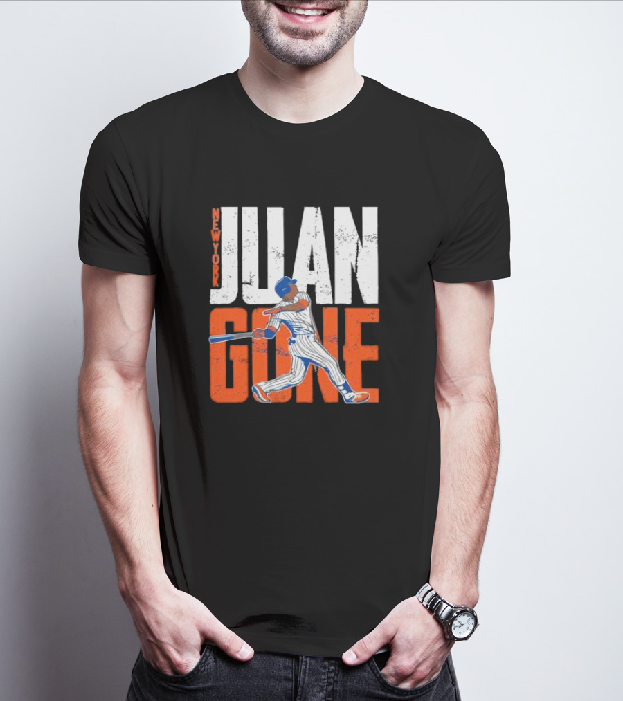 New York Juan Gone Baseball Player Swinging T-Shirt